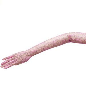 NEW Pink Lace Long Opera Gloves